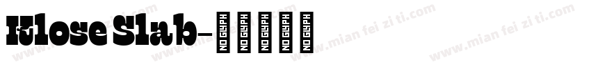 Klose Slab字体转换